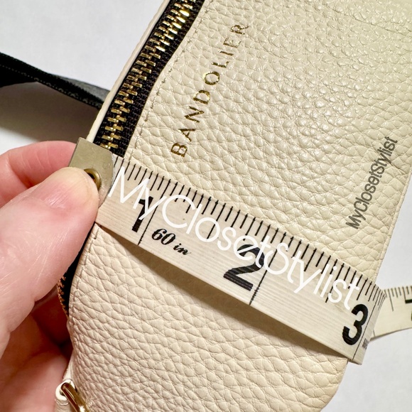 BANDOLIER Leather Fannie Pack Gold Buckle NEW RARE! Belt Bag Adjustable Strap - Picture 2 of 9